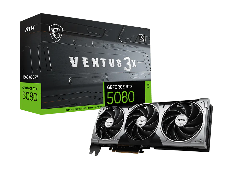 MSI GeForce RTX 5080 16G VENTUS 3X
